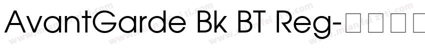 AvantGarde Bk BT Reg字体转换